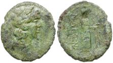 Ancient Coins - Sicily. Katane Æ Hexas / Isis