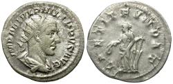 Ancient Coins - Philip I (AD 244-249) AR Antoninianus / Laetitia