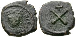Ancient Coins - *Sear 436* Byzantine Empire. Tiberius II Constantine (AD 578-582) Æ Decanummium
