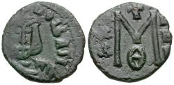 Ancient Coins - *Sear 1681* Byzantine Empire. Theophilus (AD 829-842) Æ Follis
