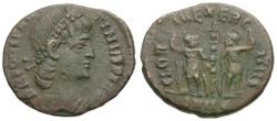 Ancient Coins - Constantine II (AD 337-340) Æ3 / Soldiers