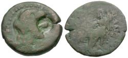 Ancient Coins - Cilicia. Adana Æ20 / Eagle Counterstamp