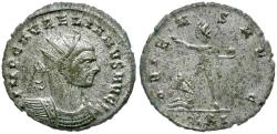 Ancient Coins - Aurelian (AD 270-275) Silvered Æ Antoninianus / Sol