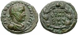 Ancient Coins - Gallienus (AD 253-268). Egypt. Alexandria Æ Tetradrachm / Wreath