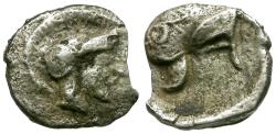 Ancient Coins - Sicily. Himera AR Litra / Helmet