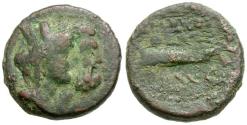 Ancient Coins - Phoenicia. Sidon Æ21 / Galley