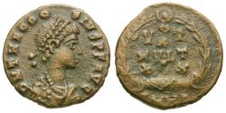 Ancient Coins - Theodosius I (AD 379-395) Æ4 / Votive