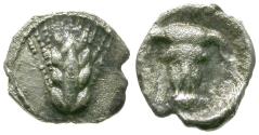Ancient Coins - Lucania. Metapomtum AR Hemiobol