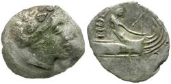 Ancient Coins - Euboia. Histiaia. Celtic Imitative AR Tetrobol / Nymph