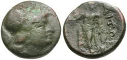 Ancient Coins - Aetolia. Aetolian League Æ16 / Herakles