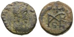 Ancient Coins - Marcian (AD 450-457) Æ4 / Monogram
