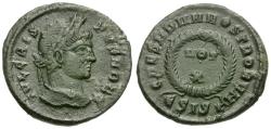 Ancient Coins - Crispus, Caesar (AD 317-326) Æ3 / Votive Wreath