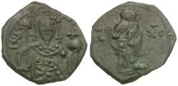 Ancient Coins - *Sear 1954* Byzantine Empire. John II Comnenus Æ Half Tetarteron