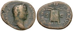Ancient Coins - Hadrian (AD 117-138) Æ As / Modius