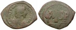 Ancient Coins - *Sear 175* Byzantine Empire. Justinian I (AD 527-562) Æ 16 Nummi