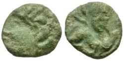Ancient Coins - Ancient France. Celtic Gaul. Ambiani Tribe Æ / Horse