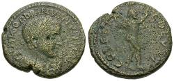 Ancient Coins - Gordian III (AD 238-244). Thrace. Deultum Æ22 / Marsyas