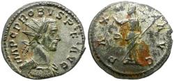 Ancient Coins - Probus (AD 276-282). Silvered Æ Antoninianus / Pax