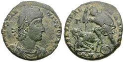 Ancient Coins - Constantius II (AD 337-361) Æ Centenionalis / Fallen Horseman