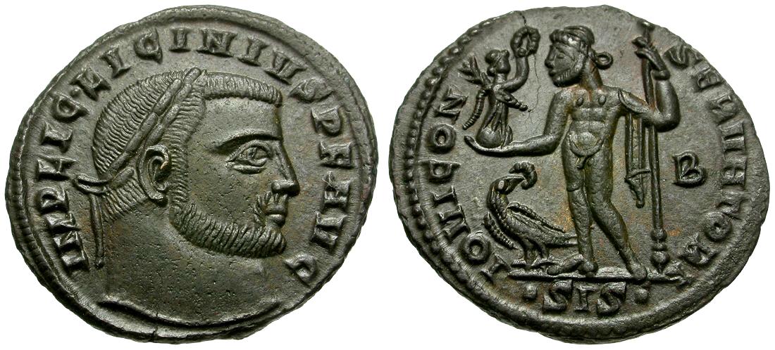 Licinius I (AD 308-324) Æ Follis / Jupiter | Roman Imperial Coins