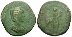 Ancient Coins - Otacilia Severa (AD 244-249) Æ Sestertius / Concordia