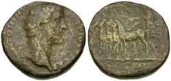 Ancient Coins - Antoninus Pius (AD 138-161) &#198; Sestertius / Quadriga