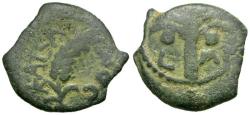 Ancient Coins - Judaea. Roman Procurators. Marcus Ambibulus (AD 9-12) Æ Prutah