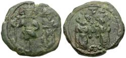 Ancient Coins - *Sear 1055* Byzantine Empire. Constans II (AD 641-668) Æ Follis