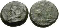 Ancient Coins - Kings of Parthia. Phraates IV (38-2 BC) Æ Dichalkon / Star