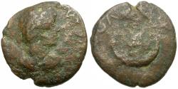 Ancient Coins - Caracalla (AD 198-217). Mesopotamia. Carrhae Æ19 / Star and Crescent