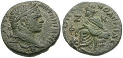 Ancient Coins - Caracalla (AD 198-217). Seleucis and Pieria. Emesa Æ21 / Tyche