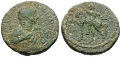 Ancient Coins - Severus Alexander (AD 222-235). Phoenicia. Akko Ptolemais Æ22 / Emperor on Horseback