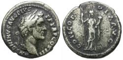 Ancient Coins - Antoninus Pius (AD 138-161) AR Denarius / Concordia