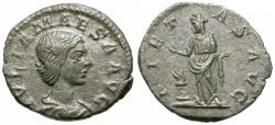 Ancient Coins - Julia Maesa (AD 218-224) AR Denarius / Pietas