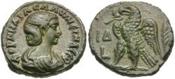 Ancient Coins - Salonina (AD 253-268). Egypt. Alexandria Æ Tetradrachm / Eagle