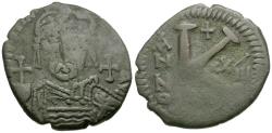 Ancient Coins - *Sear 203* Byzantine Empire. Justinian I (AD 527-565) Æ Half Follis