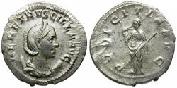 Ancient Coins - Herennia Etruscilla (AD 249-251) AR Antoninianus / Pudicitia