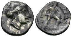 Ancient Coins - Lokris. Locri Opuntii AR Hemidrachm / Ajax