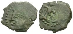 Ancient Coins - Ancient France. Celtic Gaul. Bellovaci Tribe. Vendeuil-Caply type / Bird