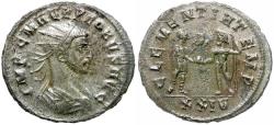 Ancient Coins - Probus (AD 276-282) Silvered Æ Antoninianus / Emperor and Jupiter