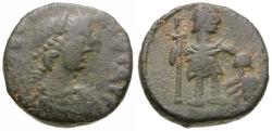 Ancient Coins - Leo I (AD 457-474) Æ Nummus / Emperor and Captive