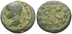 Ancient Coins - Elagabalus (AD 218-222). Seleucis and Pieria. Antiochia ad Orontem Æ20 / Wreath