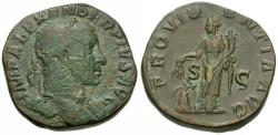 Ancient Coins - Severus Alexander (AD 222-235) Æ Sestertius / Providentia