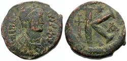 Ancient Coins - *Sear 24* Byzantine Empire. Anastasius I (AD 491-518) Æ Small Module Half Follis