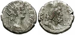 Ancient Coins - Nero (AD 54-68). Egypt. Alexandria BI Tetradrachm / Serapis