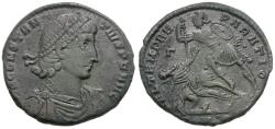 Ancient Coins - Constantius II (AD 337-361) Æ Centenionalis / Fallen Horseman