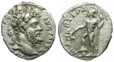 Ancient Coins - Septimius Severus (AD 193-211) AR Denarius / Mars