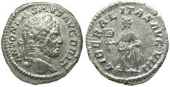 Ancient Coins - Caracalla (AD 198-217) AR Denarius / Liberalitas