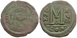 Ancient Coins - *Sear 163* Byzantine Empire. Justinian I (AD 527-565) Æ Follis