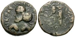 Ancient Coins - Indo-Parthian. Pakoros (AD 100-135) Æ Tetradrachm / Nike